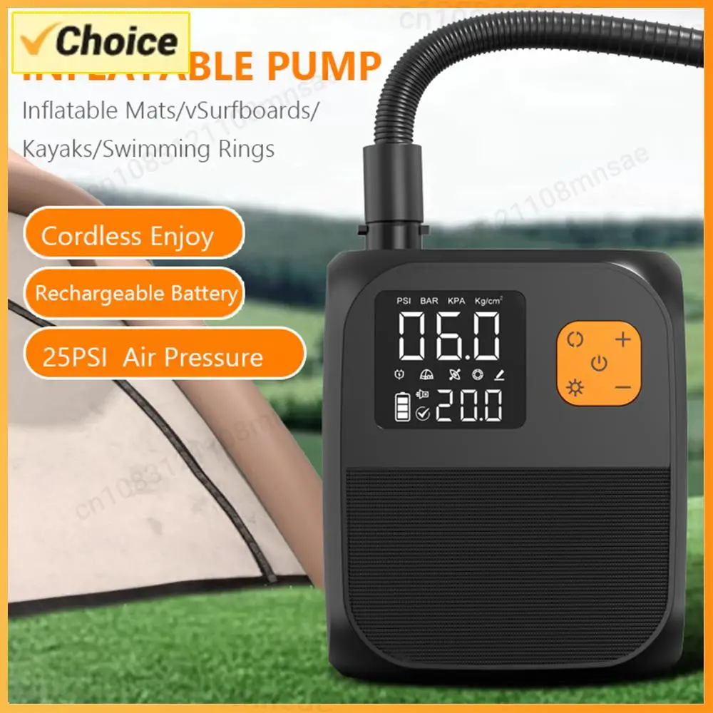 

SUP Air Pump Rechargeable Electric Paddle Board Pump 25PSI Portable Electric Pump for Inflatable Stand Up Paddle Kayaks Boats