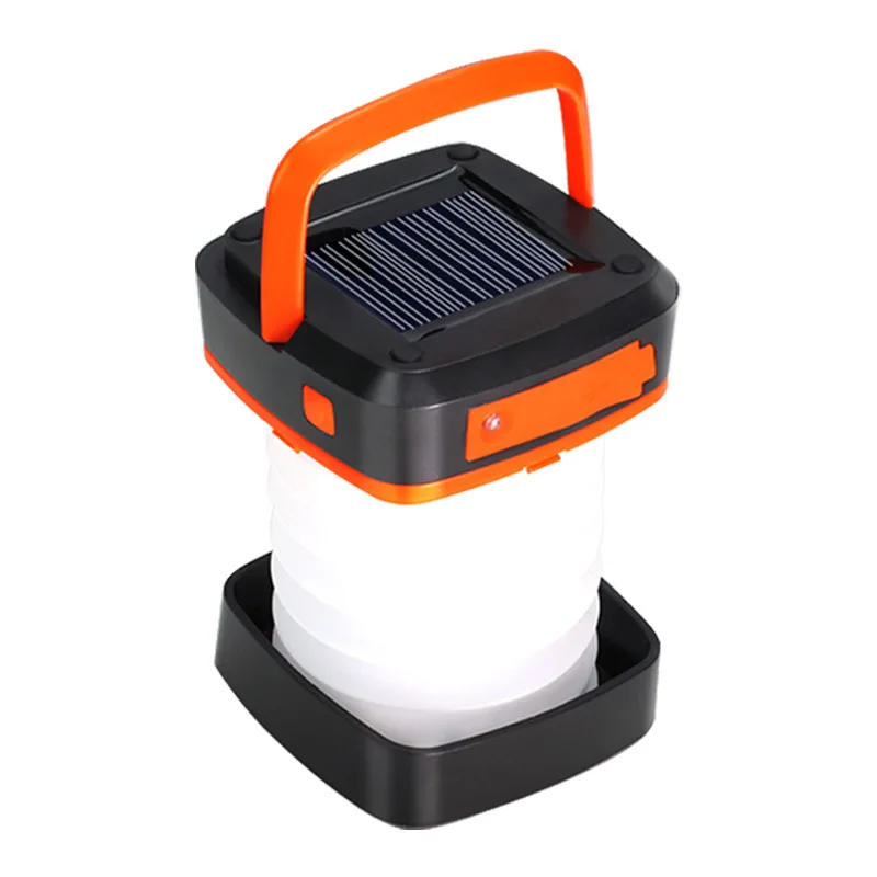 Foldable Solar Light, Outdoor USB Charging Portable Garden Light, Household Waterproof Portable Tent Sensor Light