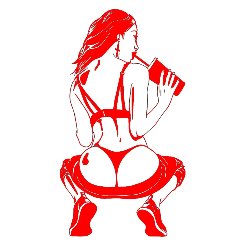 LYKX calcomanías de vinilo que cubren la carrocería del coche, calcomanías de chica atractiva, para Bmw, Audi, Jeep, Nissan, Yamaha, Honda, Husqvarna