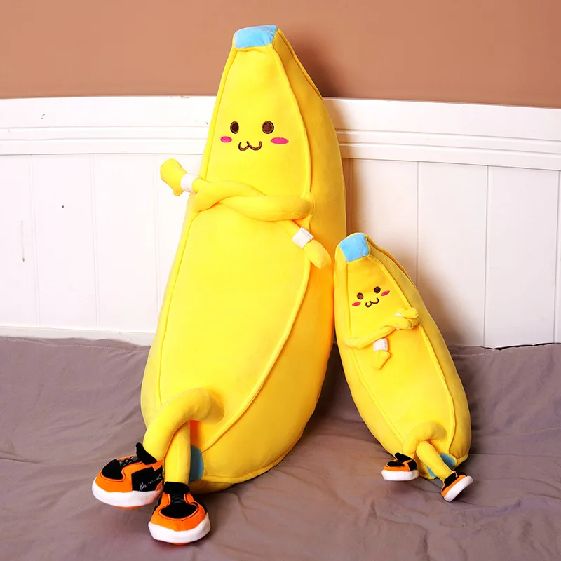 New 50cm Creative Funny Anime Banana Man Plush Doll Pillow Kids Cartoon Soft Animal Stuffed Plush Toys Gifts Cute Home Decor