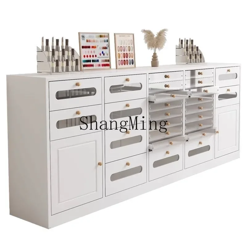 FG Cabinet Drawer Chest Art Cabinet Nail Oil Display  Polish Glue Storage Cabinet Shop Storage Floor