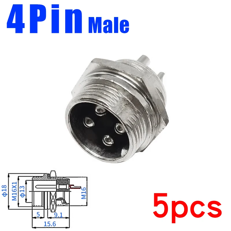 5 stücke GX16 2/3/4/5/6/7/8/9/10 Pin Männlich & Weiblich 16mm Metall Rund Luftfahrt Stecker Buchse Stecker 2PIN 3PIN 4PIN 5PIN 6PIN 7PIN
