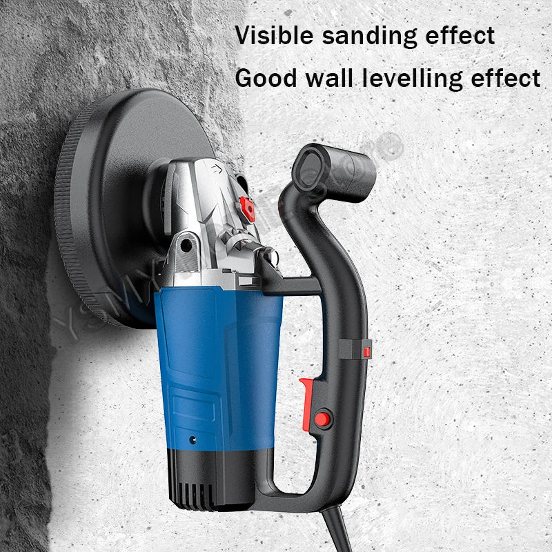 3800W Wall Grinding Machine 220V Electric Planer Wall Rough Grinder Dust-free Polishing Concrete Cement Wall Putty Grinding Tool