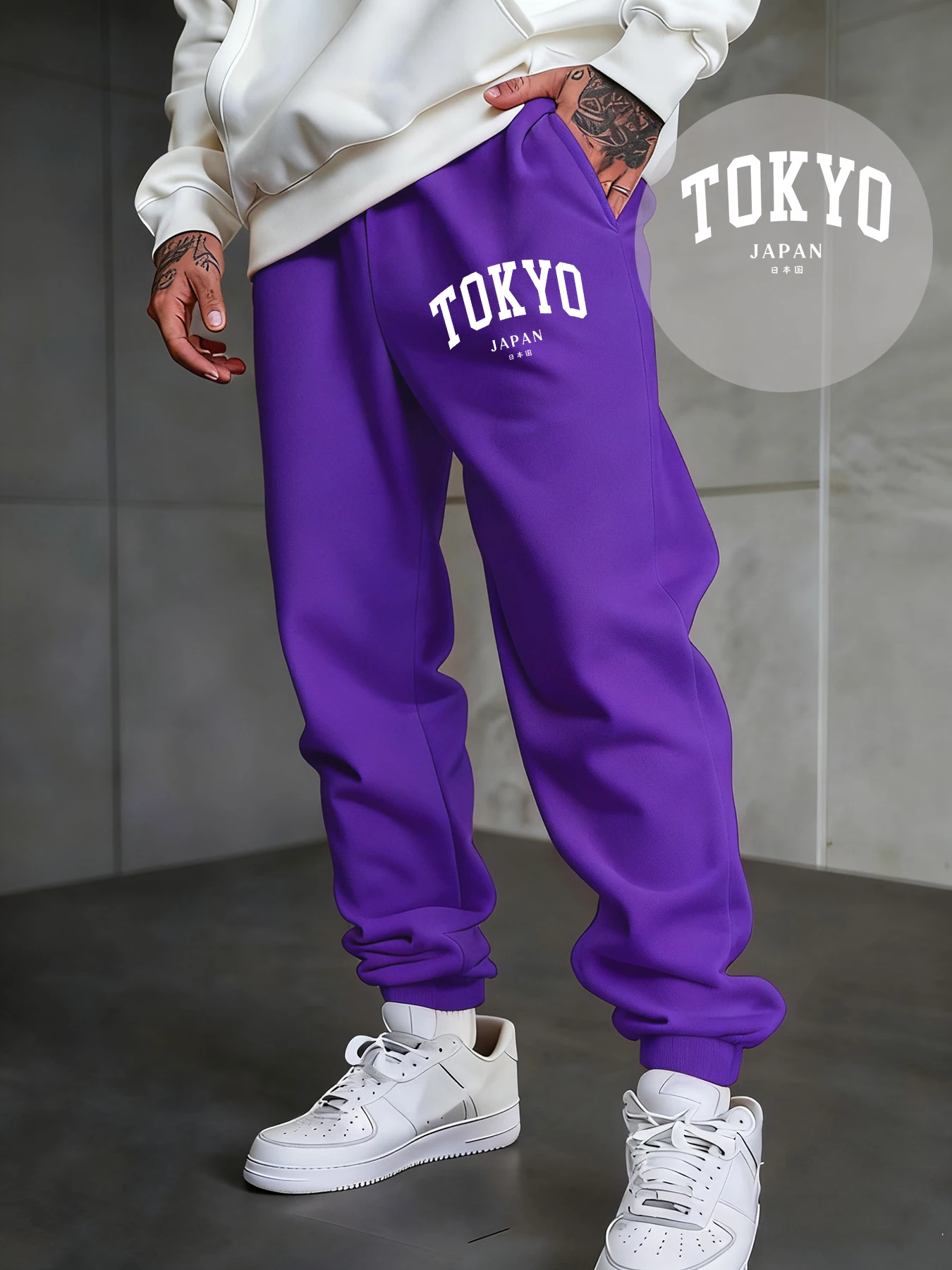 

Токио Япония письмо креативный принт мужские брюки карманные брюки для бега повседневная осенняя спортивная одежда флисовые теплые мужские спортивные штаны