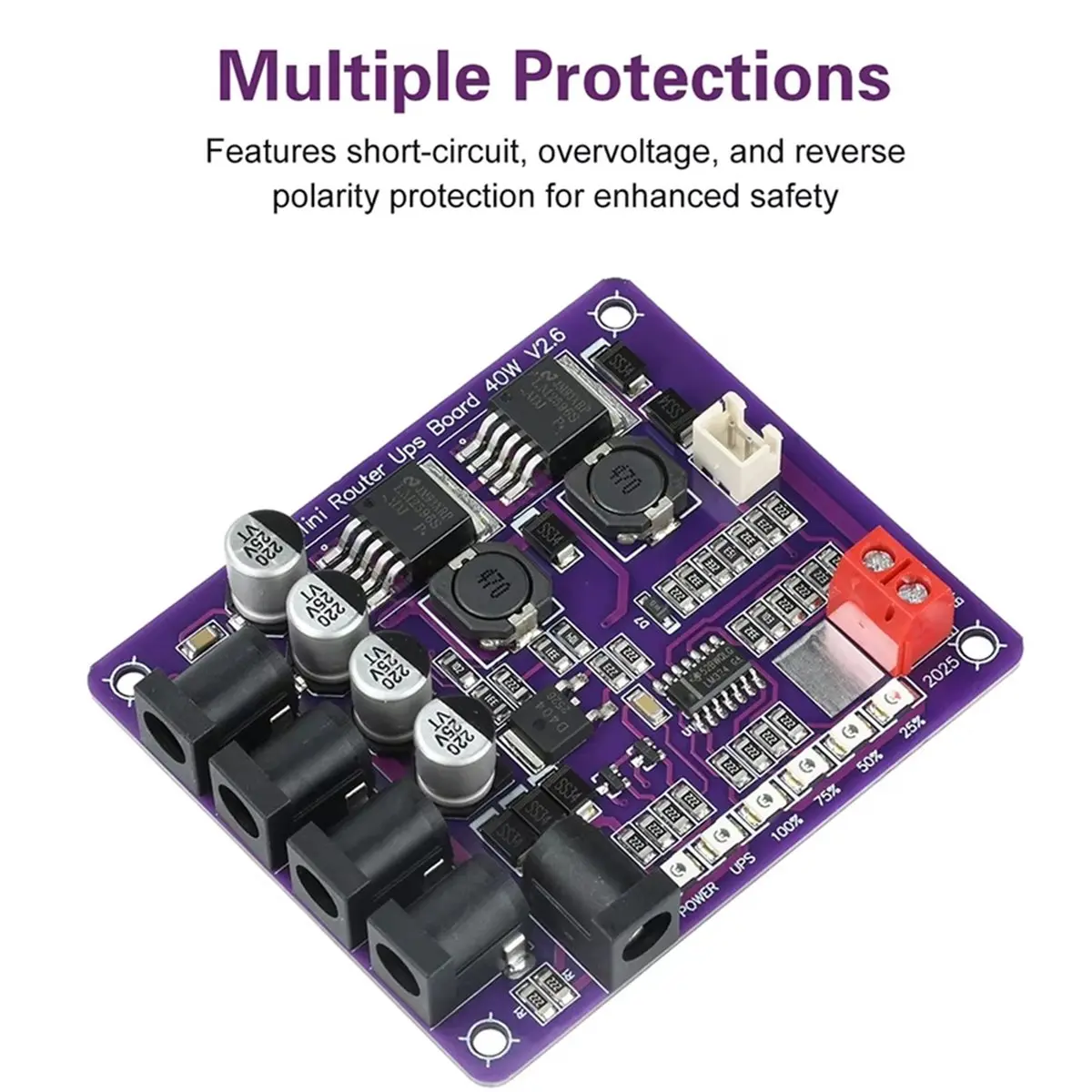 PROMOTION~ New CA-403S 40W Mini Router UPS Borad DC 12.6V to 13.0V Step-Up Down Board Buck Converter Power Supply - view 3