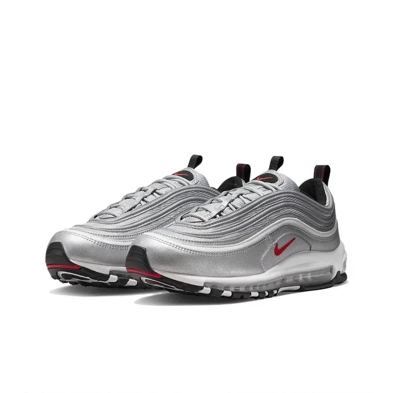 Originele Nike Air Max 97 'Silver Bullet' hardloopschoenen voor heren Aseismatic ademende sport unisex vintage sneakers 884421 -001