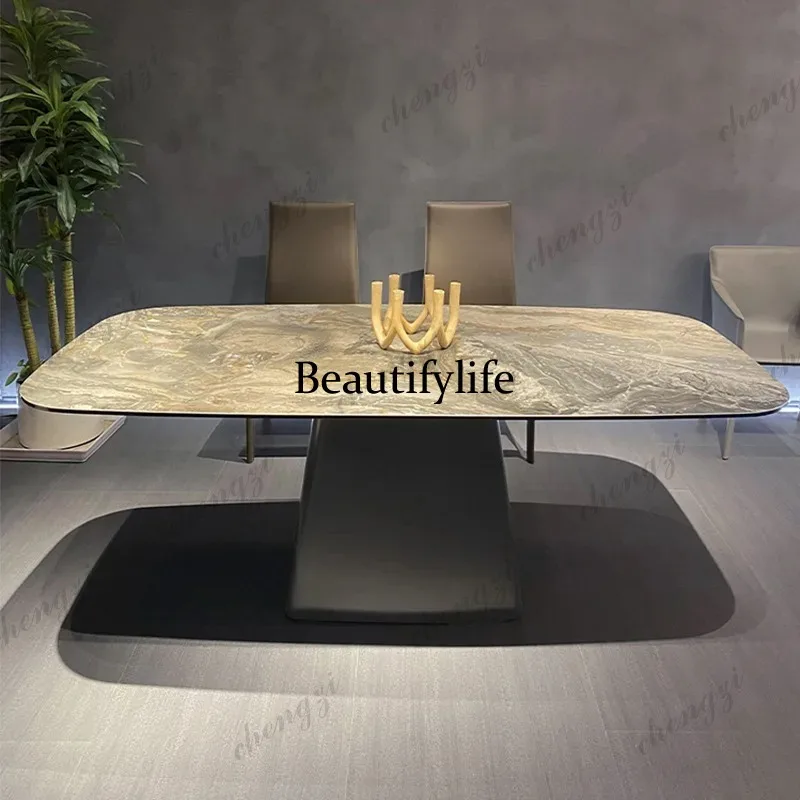 P182 Organizer Newclassic Dining Table Makeup Italian Salon Luxury Dining Table Nordic Designer Wood Mesas De Jantar