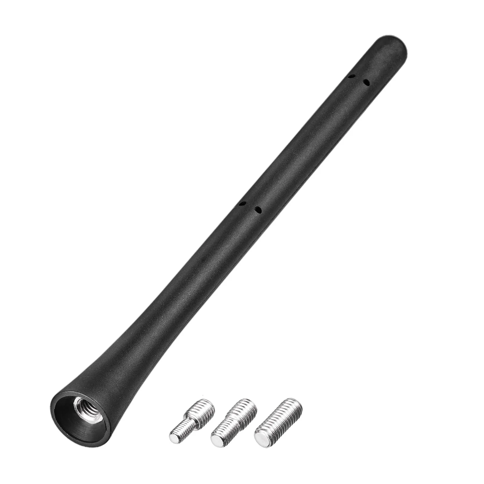 Superbat Universal Vehicle 7 Inch AM FM DAB Antenna Short Short Rod Rubber Roof Mast with 3 Screws for Truck SUV Screws M4 M5 M6