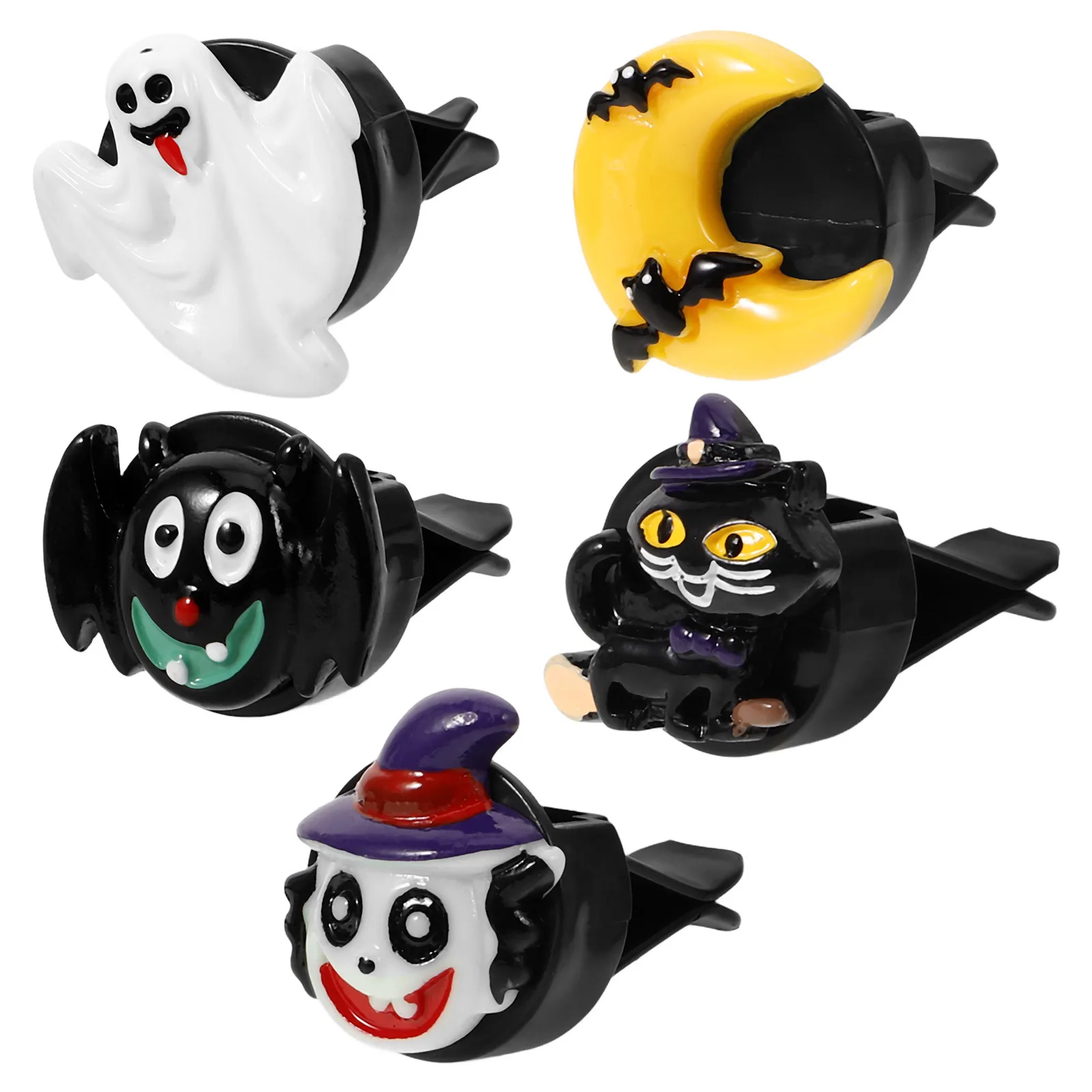 

6Pcs Halloween Car Air Freshener Clip Vent Accessories Long Lasting Scent Vent Clips Car Outlet Clips Outlet Freshener Clip