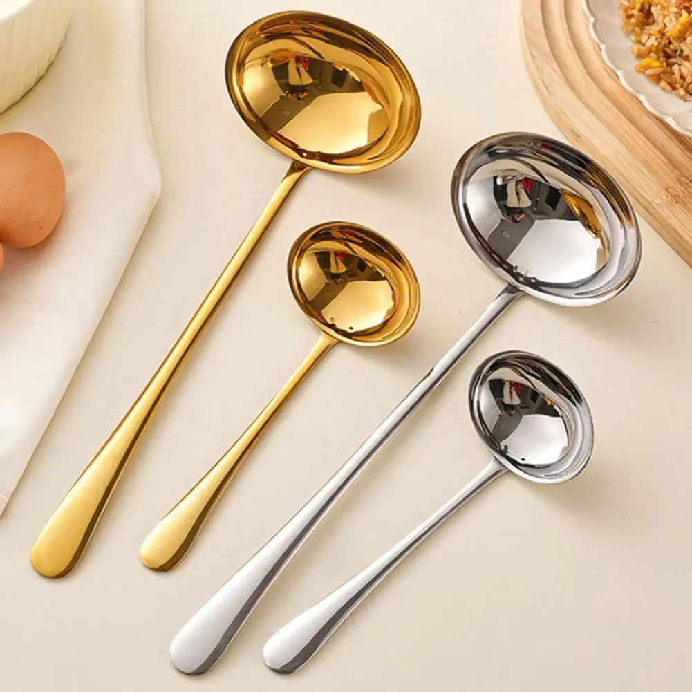 

Hot Pot Soup Ladle Long Handle Stainless Steel Soup Ladle for Hot Pot Ramen Noodles Tablespoon Kitchen Utensil for Cooking