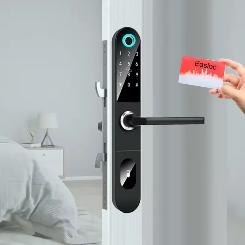 TTlock Door Access Control System, Teclado de Impressão Digital, Vidro Inteligente Deslizante, Eletrônica Doméstica, Bloqueio para Porta de Alumínio, 2024