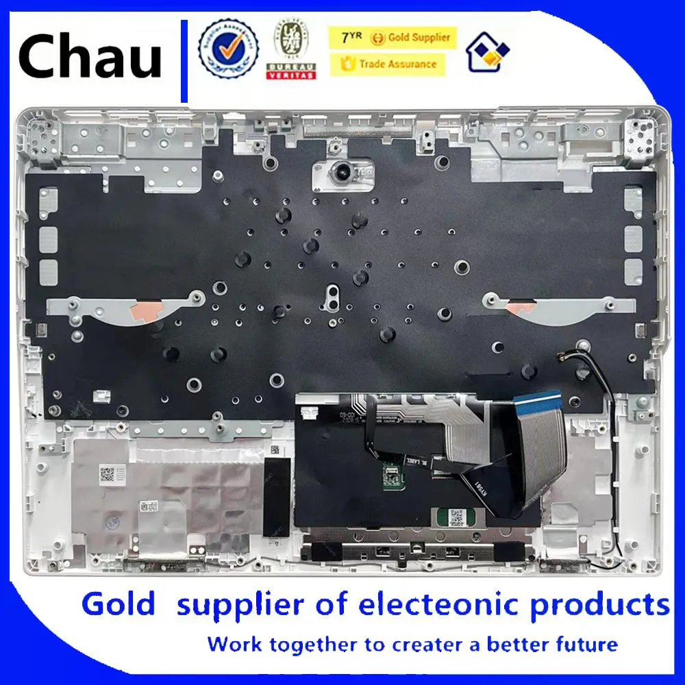 

Новый чехол для ноутбука Chau Legion Pro 5 16IRX8, чехол для упора для рук с белой клавиатурой с подсветкой 5CB1L30890 AP2V4000100