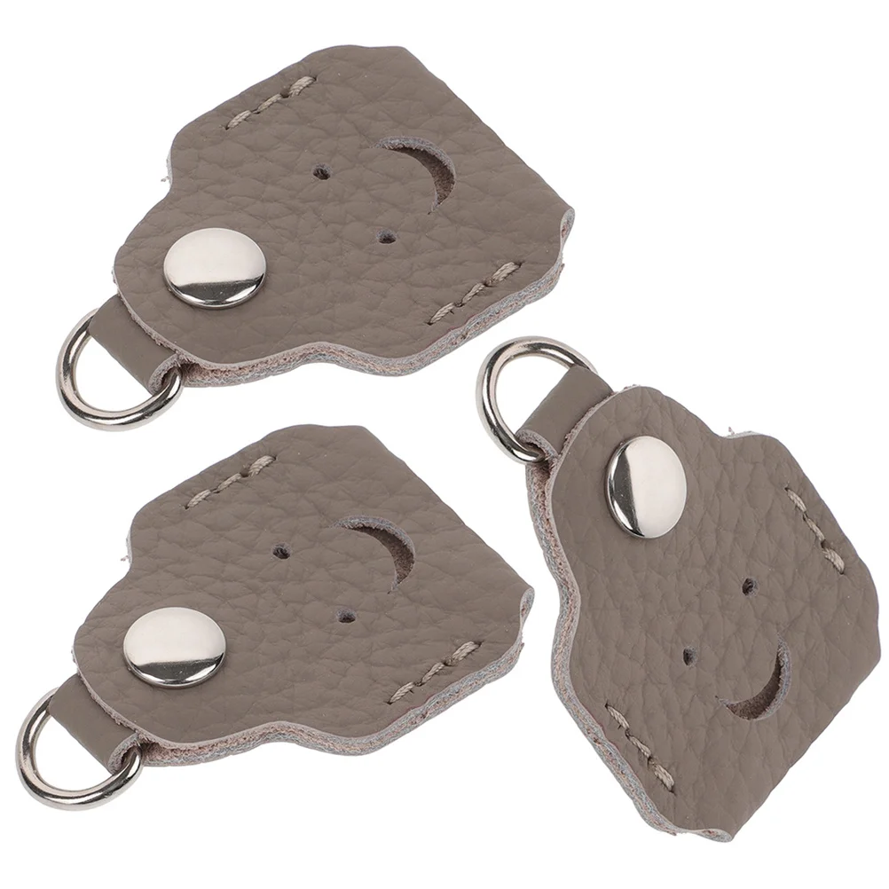 

3Pcs Key Covers Cowhide Handmade Durable Stylish Protection for Household Car Door Keys Key Cover Keychain Cover