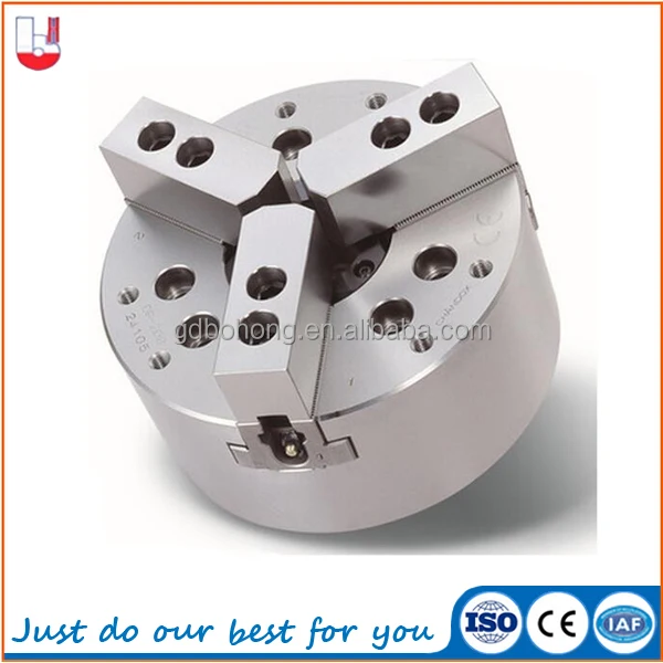 3 Jaw closed center hydraulic chuck for clamping workpieces