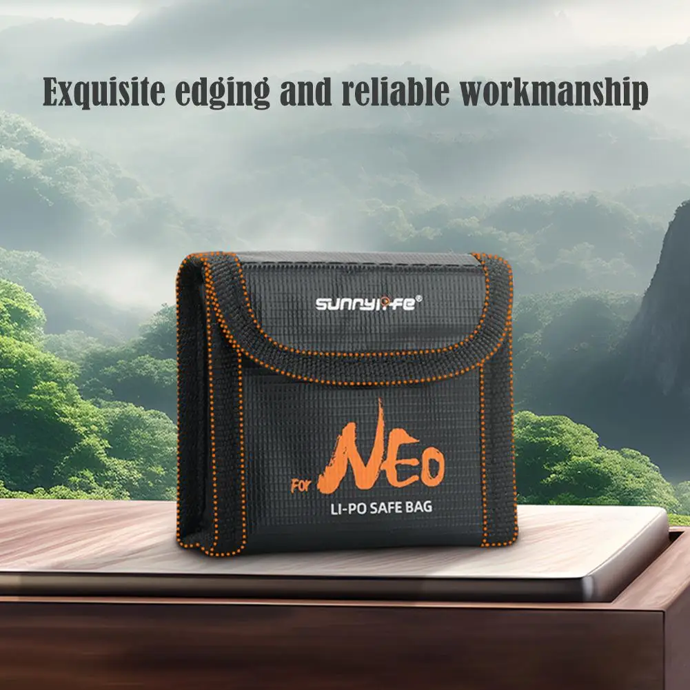 For DJI Neo Battery Explosion-proof Bag Accessories Lithium Battery Safety Storage Bag Flame Retardant Protective Bag