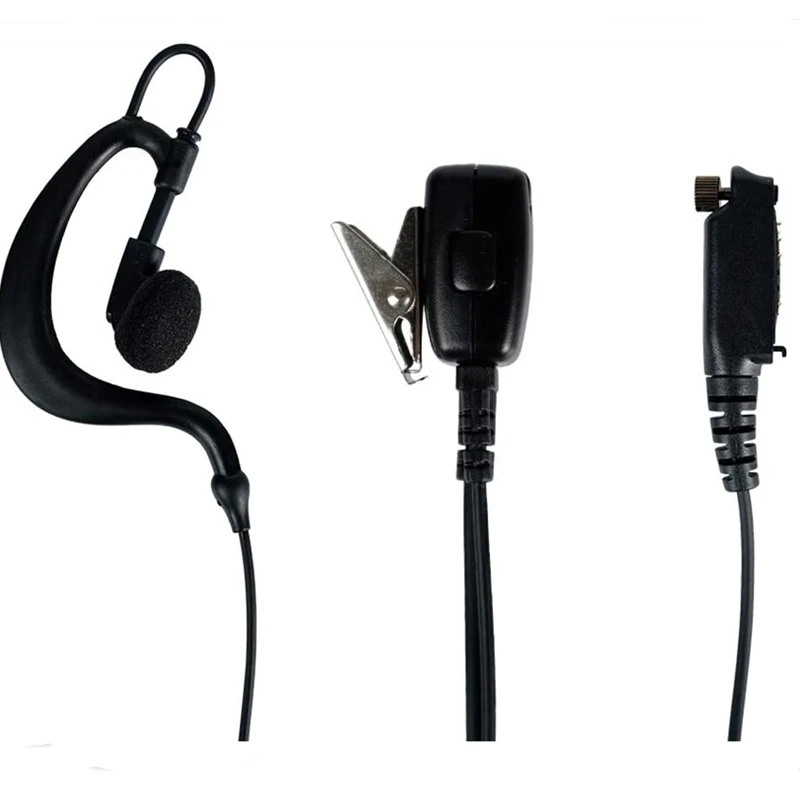 G-vormige headset met microfoon en PTT, walkietalkie, radio voor Sepura STP8000, STP8030, STP8035, STP8038, bidirectionele radio