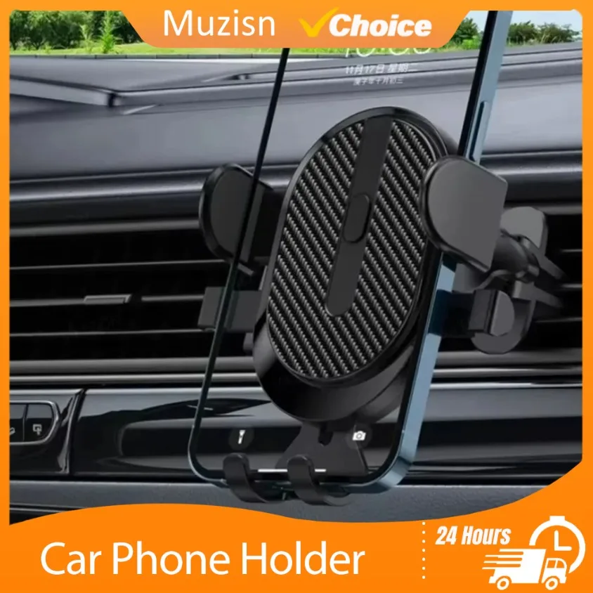 

Автомобильный держатель для телефона с вращением на 360 градусов, автоматический зажим, крепление для вентиляционного отверстия, универсальный кронштейн для iPhone 16, 15, 14, 13, 12 Pro Max, Samsung S24