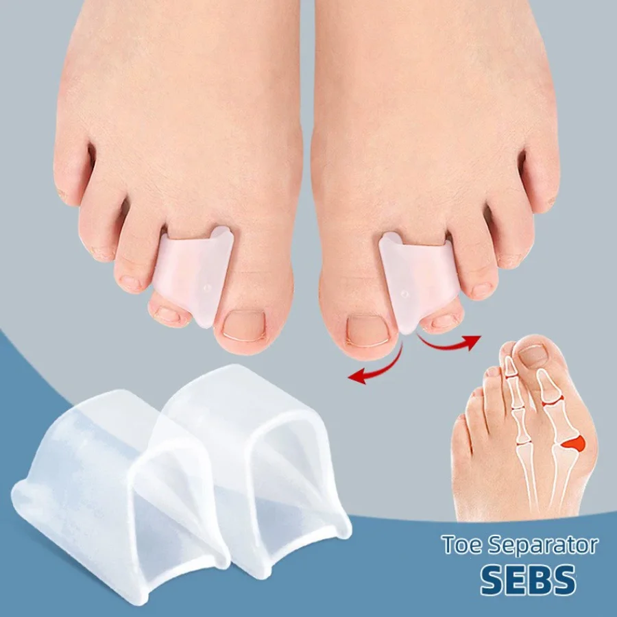 2Pcs Hammer Toe Corrector Hammertoe Straightener for Curled Crooked Bent Claw and Overlapping Toes Bunion Pads