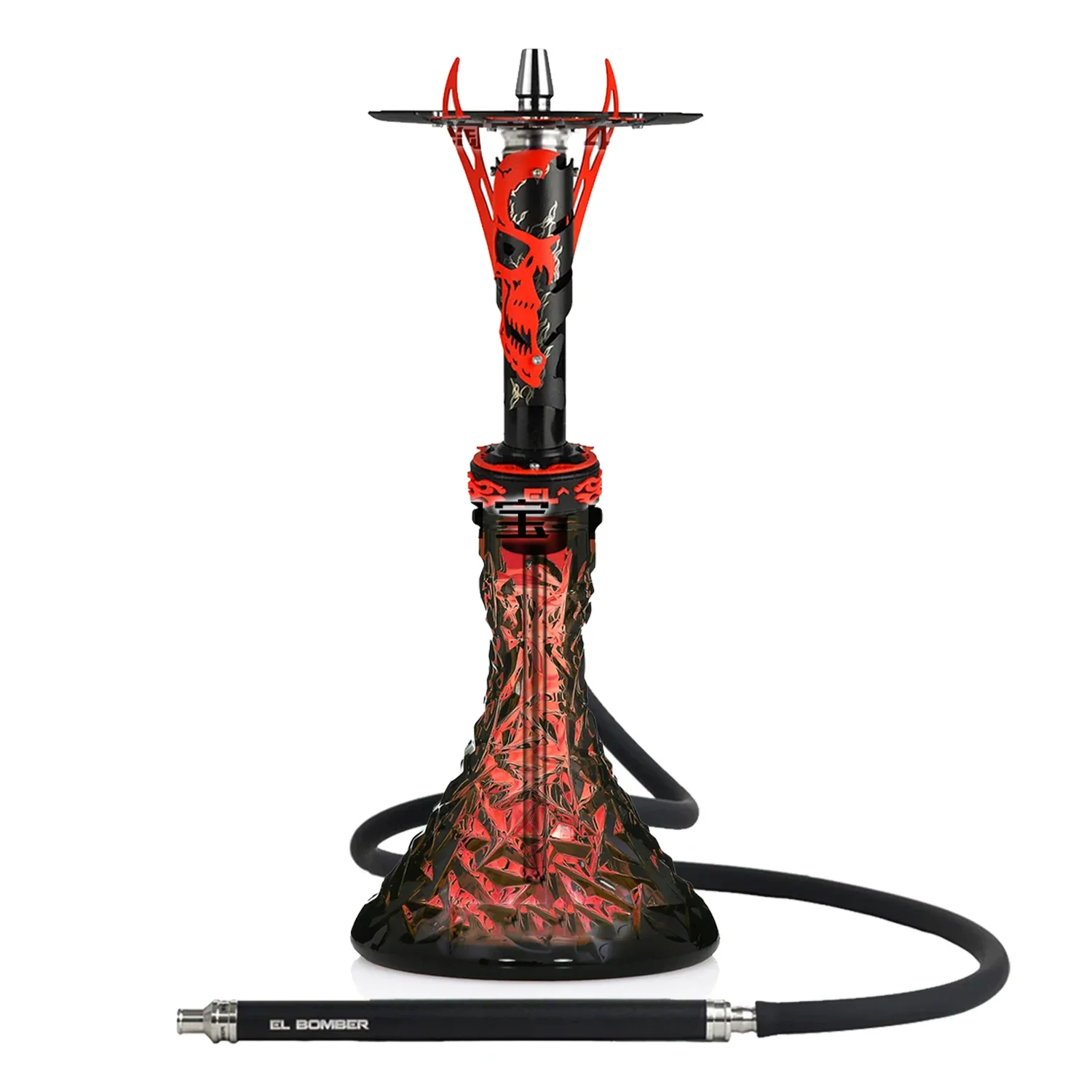 

El Bomber Apocalypse Hookah Shisha Set with Glass Vase Gift Packing European Style