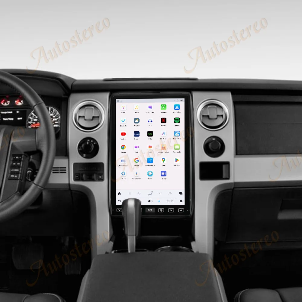 14.4 Inch Android 13 Carplay For Ford F150 2009-2014 Tesla Style Car GPS Navigation Multimedia Player Radio Tape Head Unit HD-