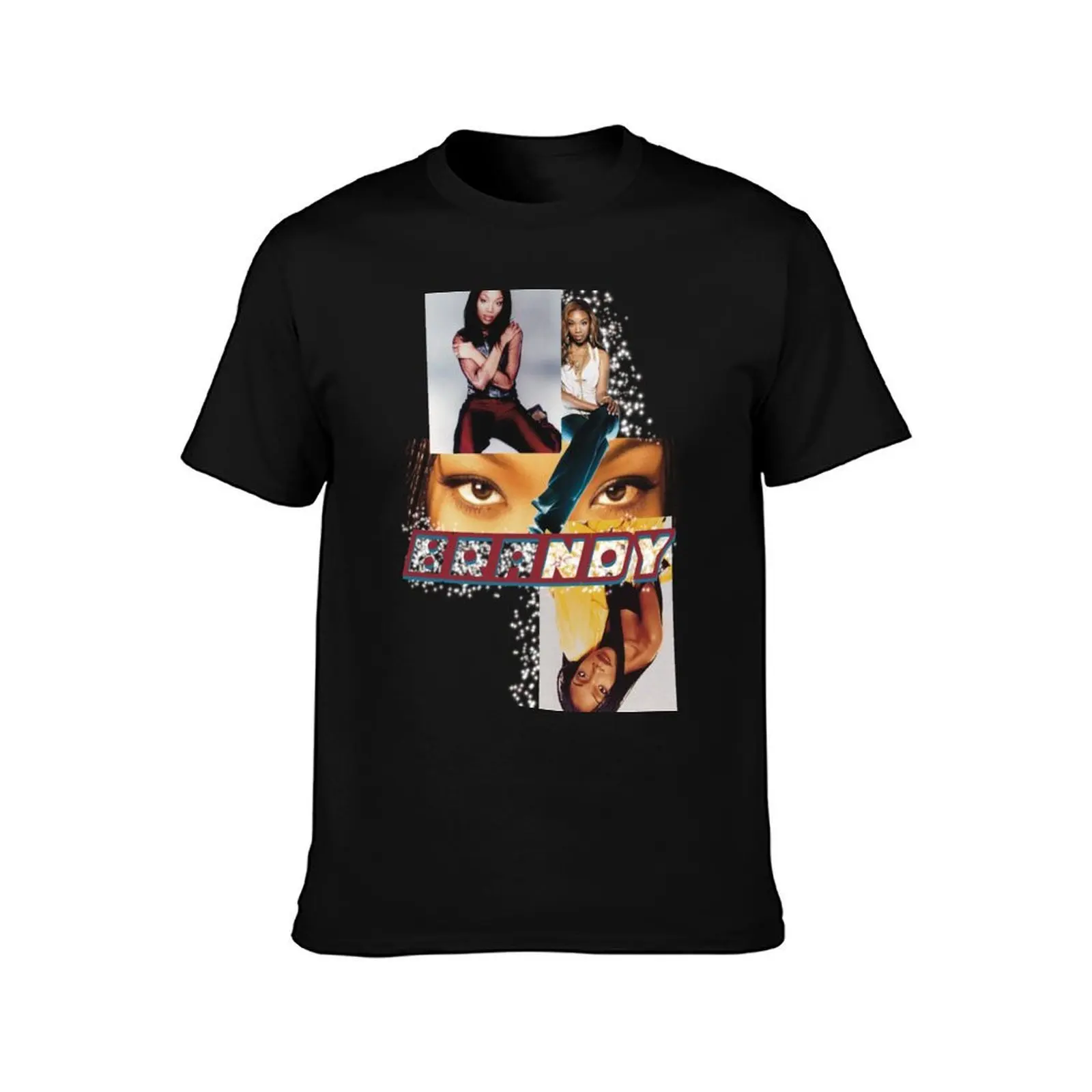 Brandy T-Shirt, Summer Casual Cotton Tee, Oversized Streetwear Tops, Vintage Graphic Print, Loose Fit Short Sleeve, 100% Cotton