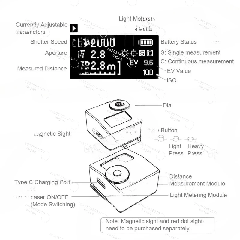 164FT Distance Mete…