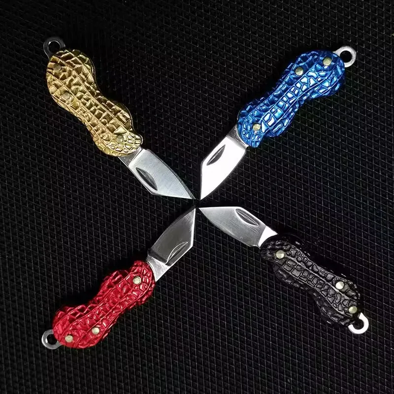 Mini-Klappmesser, Exquisites Edelstahlmesser, Tragbarer Outdoor-Schlüsselanhänger, Portabel und Abnehmbar, Expresslieferung – Detail 5