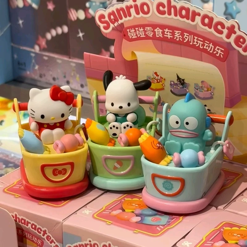 Genuino Sanri Famiglia Paraurti Auto Snack Serie Cieco Scatola Del Fumetto Carino Periferico Giocattolo Alla Moda Desktop Giocattoli Svegli E Figura Regali