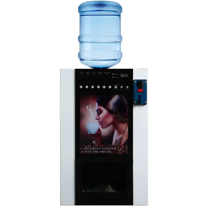 

Коммерческая турецкая монета ZJZ, оплата, 6, канистра, премьянный горячий напиток, интеллектуальный светодиодный дисплей, автомат для продажи напитков, кофе