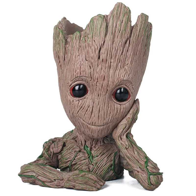 Стражи Галактики 2 Цветочный горшок Treant Baby Groot Держатель для ручки BB Кукла Модель игрушки ПВХ