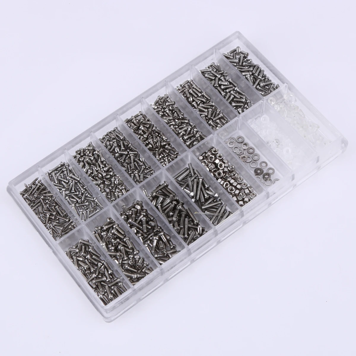 

1000pcs Glasses Screws Set Anti-Rust Durable Eyeglasses Sunglasses Watch Repair Kit With Screwdriver Tweezers Cloth Storage Case