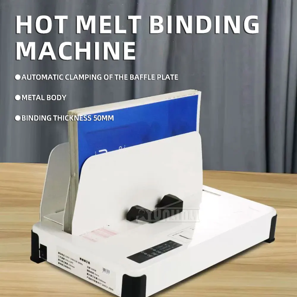 Portable Hot Melt Binder, Small Electric Binding Machine, Multi Purpose for Office & Home Use