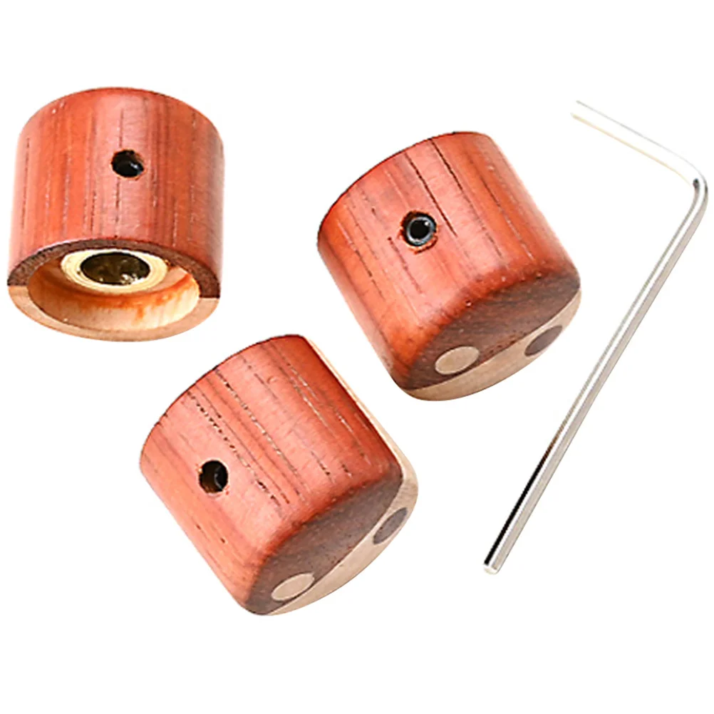 

3Pcs Wood Guitar Volume Knobs Replacement Control Caps for Electric Guitar Bass Amplifier Accessories Bass Volume Knobs