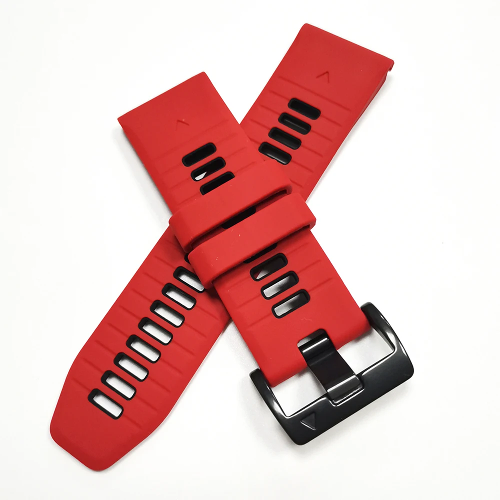 Cinturini in silicone 22mm 26mm per Garmin Tactix 8 7 Pro Delta Descent/Quatix 7/6 cinturino Fenix 7 7X 8 E 6X 970 965 Quickfit Correa