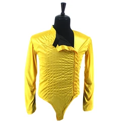 MJ Michael Jackson Dangerous Jam BAD Golden Jacket Bodysuits for Roll Punk Dance