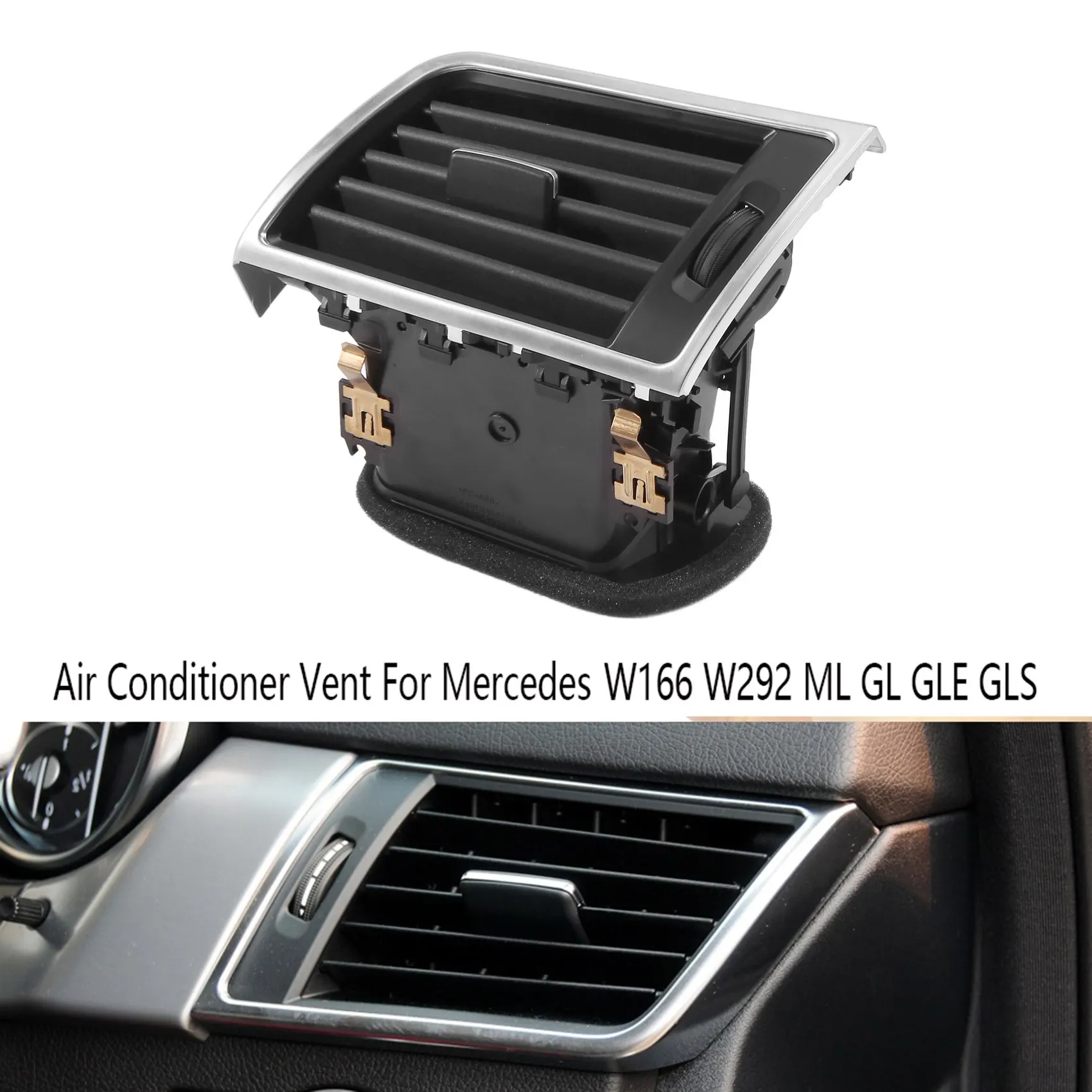 ชุดประกอบเครื่องปรับอากาศแผงหน้าปัดรถยนต์ขวาสำหรับ Mercedes Benz W166 W292มล. Gl Gls 1668300254