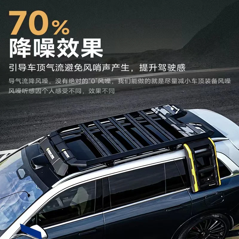 Wenjie M9 Explorer luggage rack roof platform modification side ladder spoiler custom