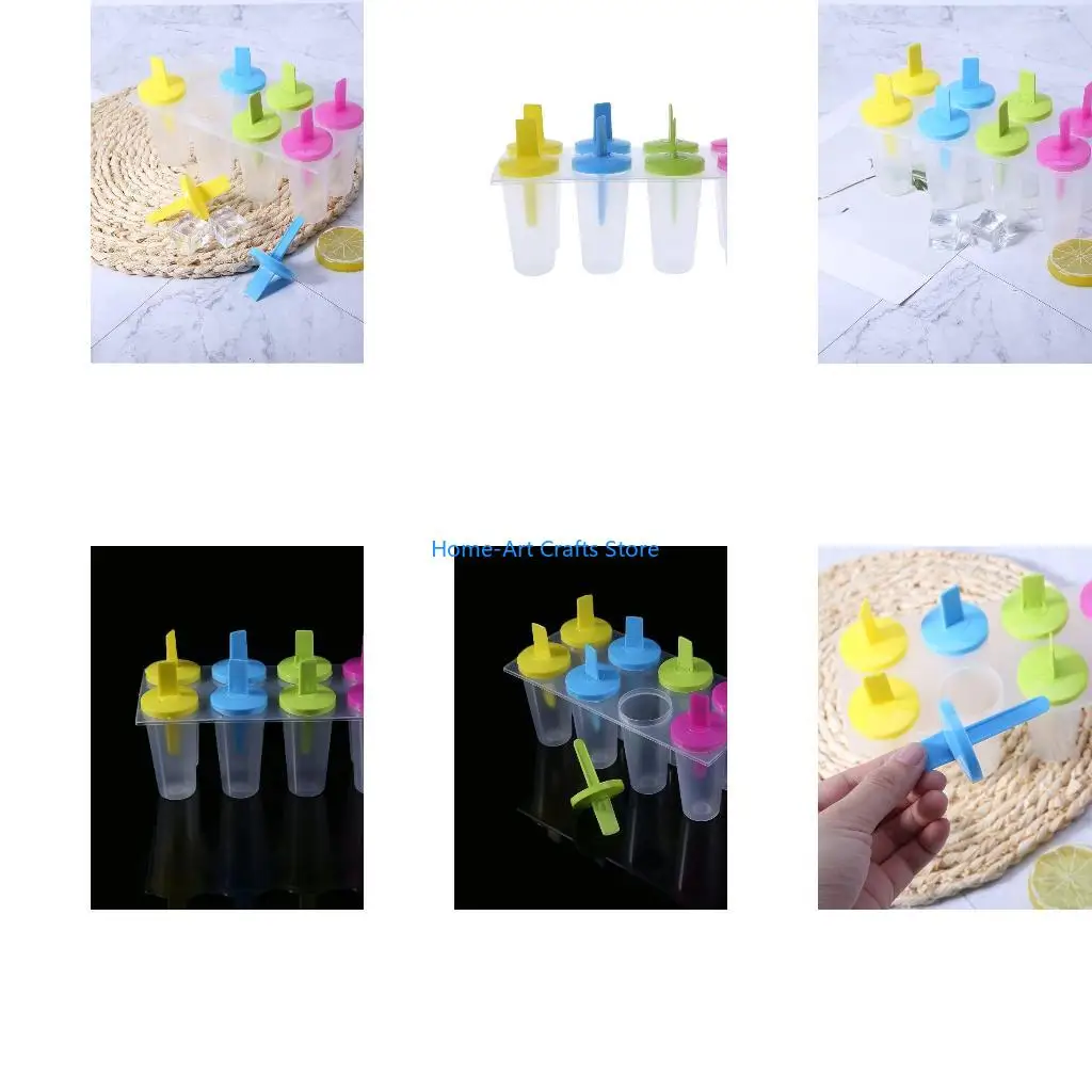 Y3NA New for Pop Popsicle Mold Tray Pan Kitchen for Frozen 8 Cell Lolly Mould Ice Cre