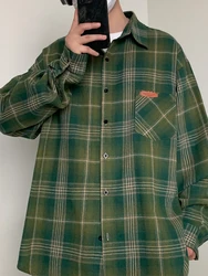 10XL Men Shirt Plaid Long Sleeve 2025 Spring Plus Size 6XL 7XL 8XL 9XL Oversize Fashion Casual Loose Soft Dress Shirts