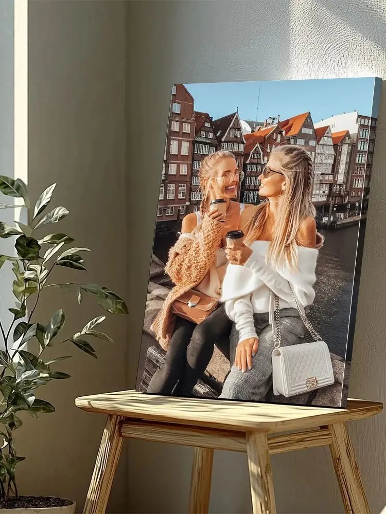 Photo personnalisée en toile de grande taille, cadeau personnalisé pour la décoration de la pièce, articles de décoration pour la maison personnalisés, décoration murale, cadeau personnalisé, 1 pièce