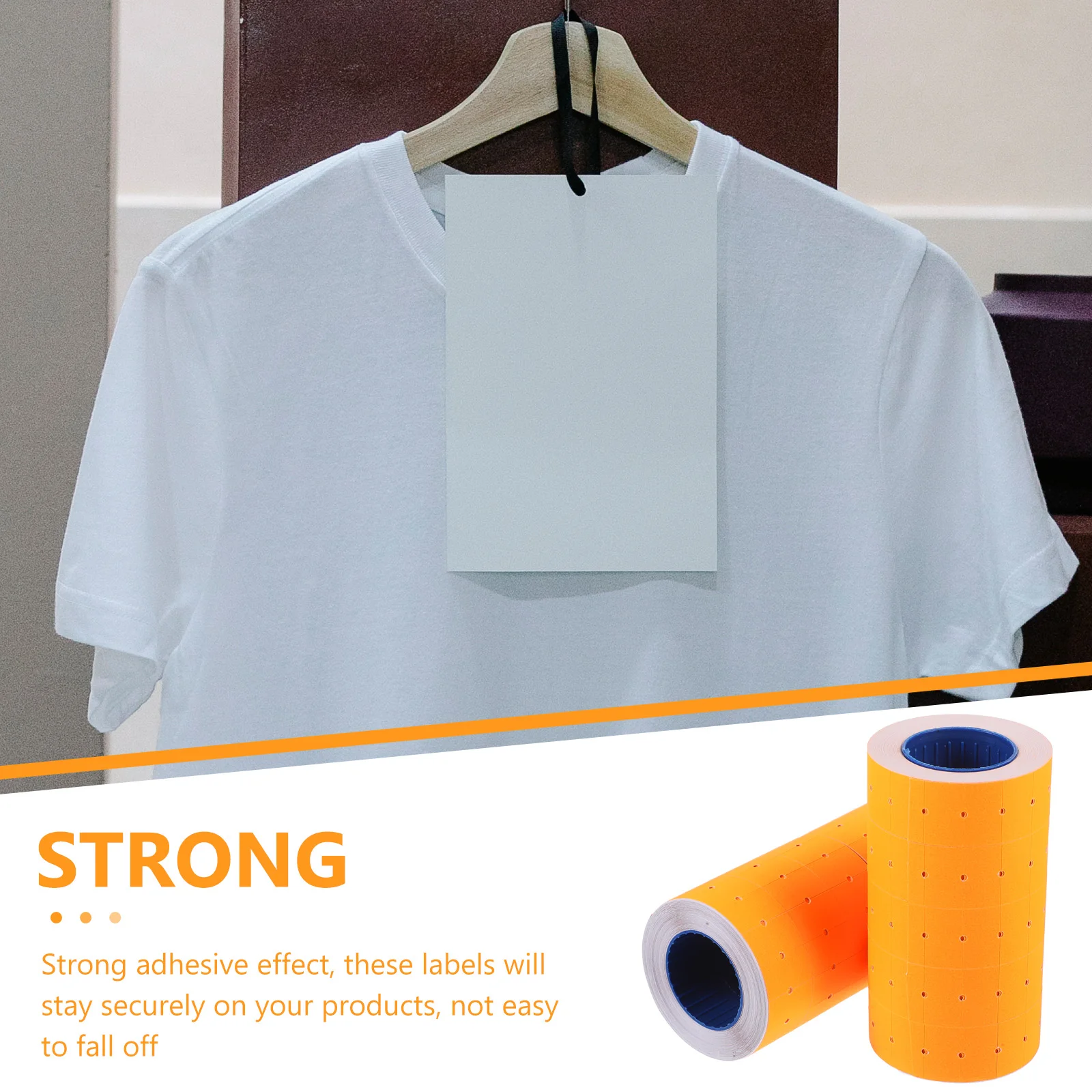 

1pcs 1 Roll Bright Color Blank Adhesive Label Stickers Price Tags For Retail Merchandise Strong Sticky Diy Writing Easy