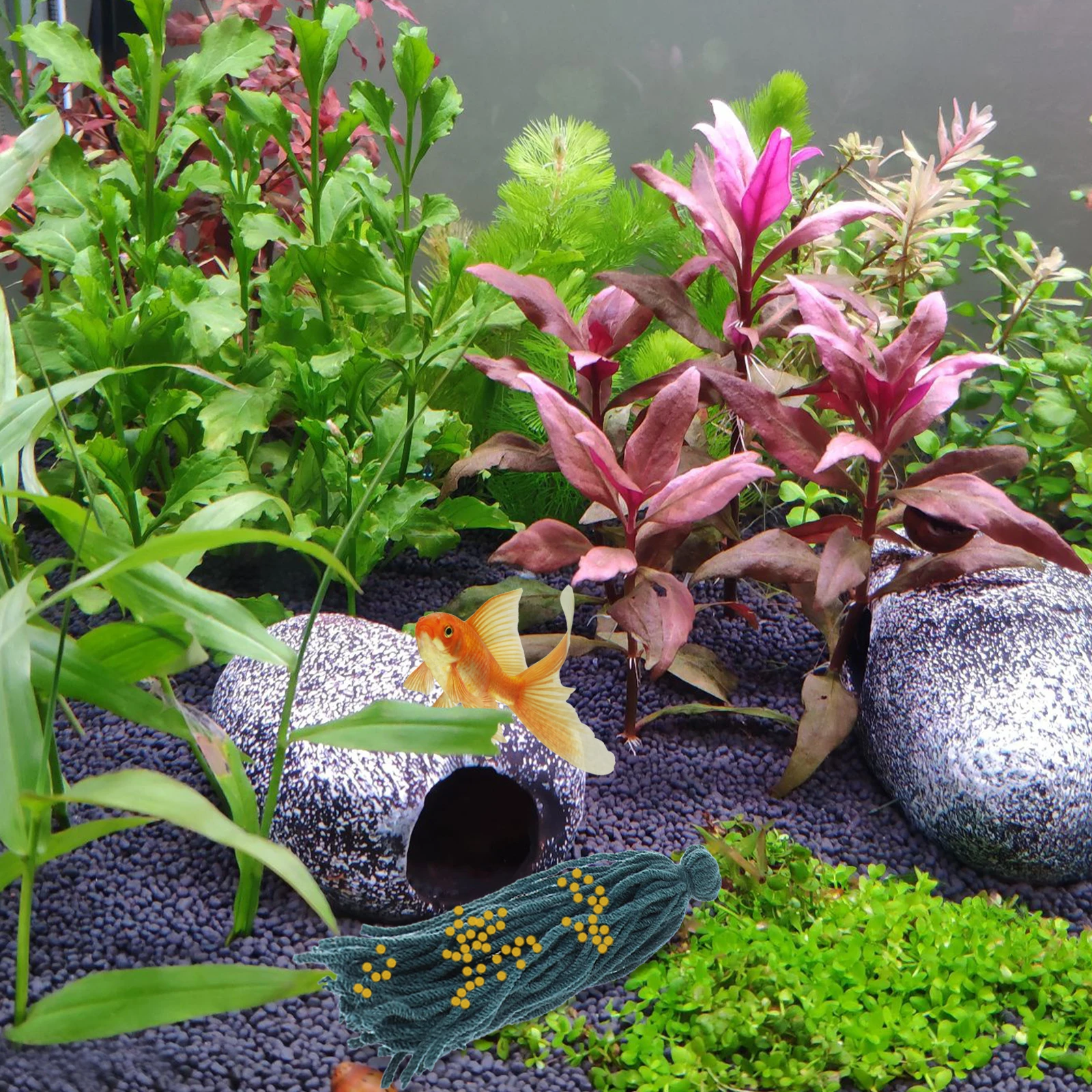 

5 Pcs Mops Spawn Fish Spawning Fishnet Floating Breeding Tool Aquarium Tank Baby