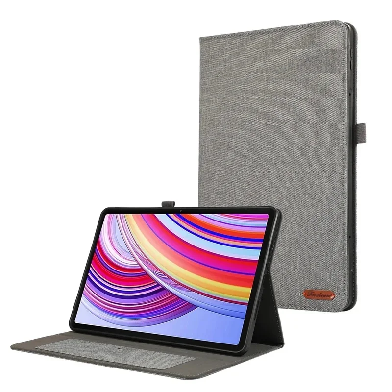 Para xiaomi redmi pad pro 12.1 polegada caso cowboy tecido flip suporte tablet escudo para funda redmi pad pro caso poco pad 12.1 caso