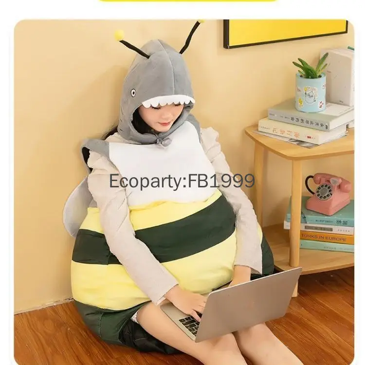 الكبار الاطفال مضحك القرش النحل تأثيري حلي الكبار هالوين يمكن ارتداؤها أفخم أكمام عودة الجناح قبعة دعوى الحيوان تأثيري وتتسابق