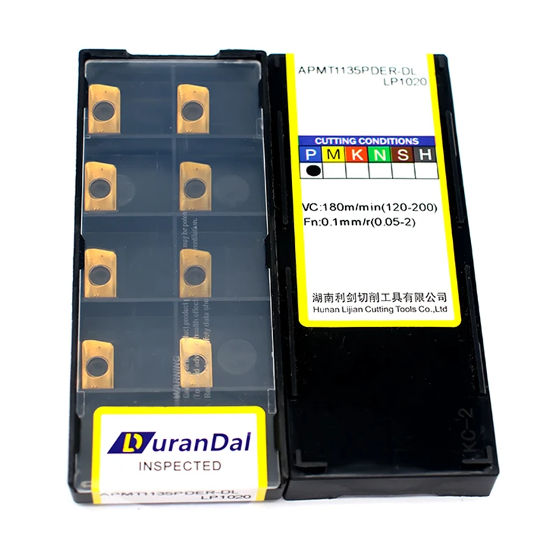 10 PZ APMT1135 Fresatura Inserto Macchina Fresatura Lama Tornio CNC Piastra Inserto In Metallo Duro di Alta Qualità Rivestimento PVD