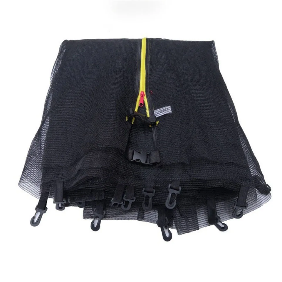Trampoline Safety Net Replacement, Inner Jumping Enclosure with Zipper, for 10 12 14 Feet 6/8 Poles Round Trampoline Parts
