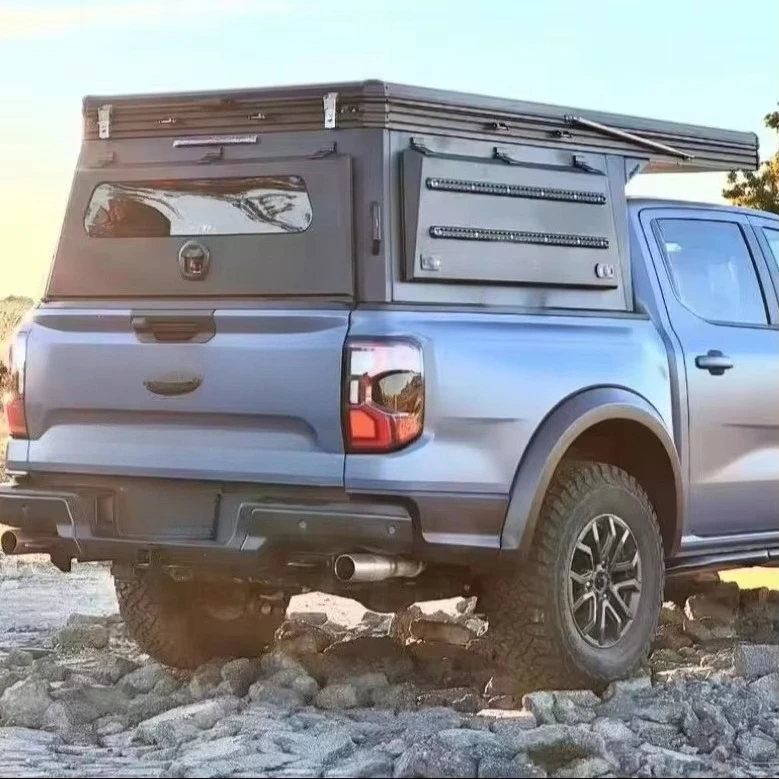 Cubierta de Aluminio para Camioneta, Toldo Rígido para F150, Carcasa de Camper para Pickup Toyota Tacoma, Cubierta de Camper con Portaequipajes para Hilux