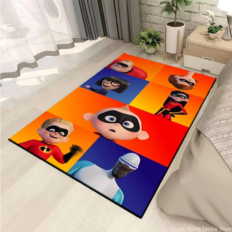 Disney The Superman Family for Home Living Room Choldren's Bedroom Mat Area Carpet Non-slip Rug  Kitchen Mat Decoration