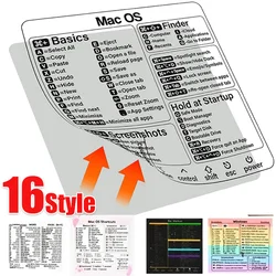 16 Styles Reference Keyboard Shortcut Stickers Adhesive For PC Laptop Desktop For Apple Macbook Chromebook Windows PS Photoshop