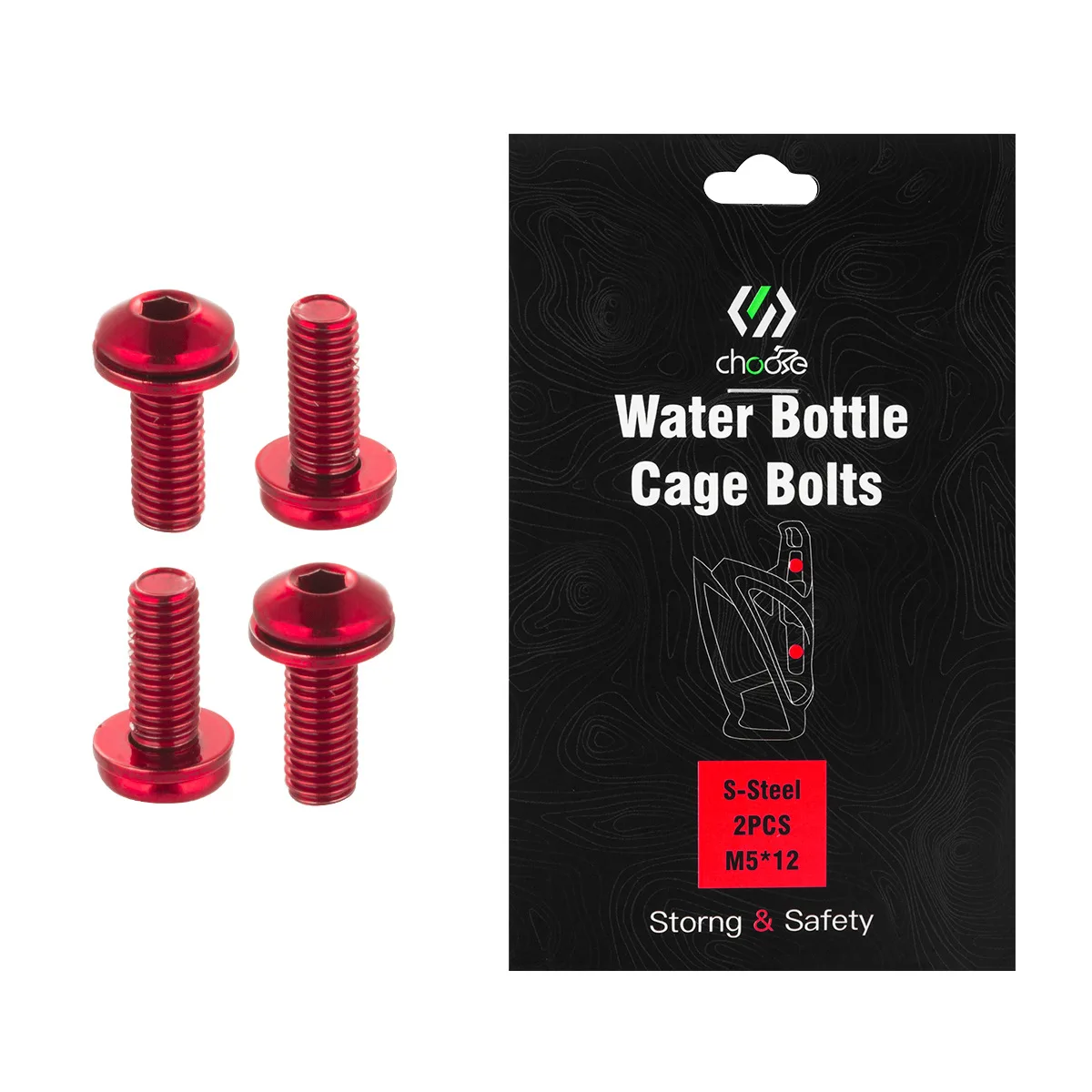 Titanium Bottle Cage Bolt Set for Biking